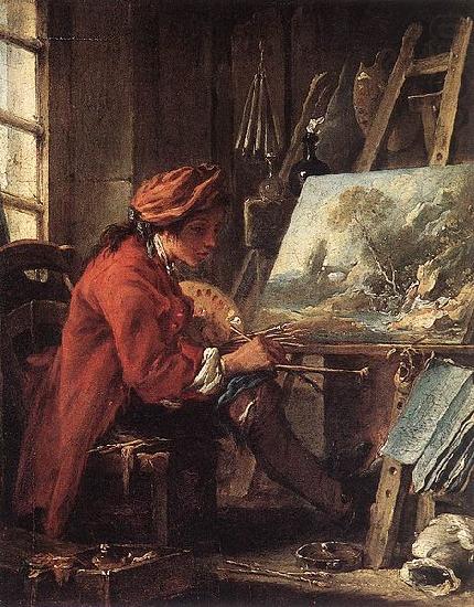 Painter in his Studio, Francois Boucher